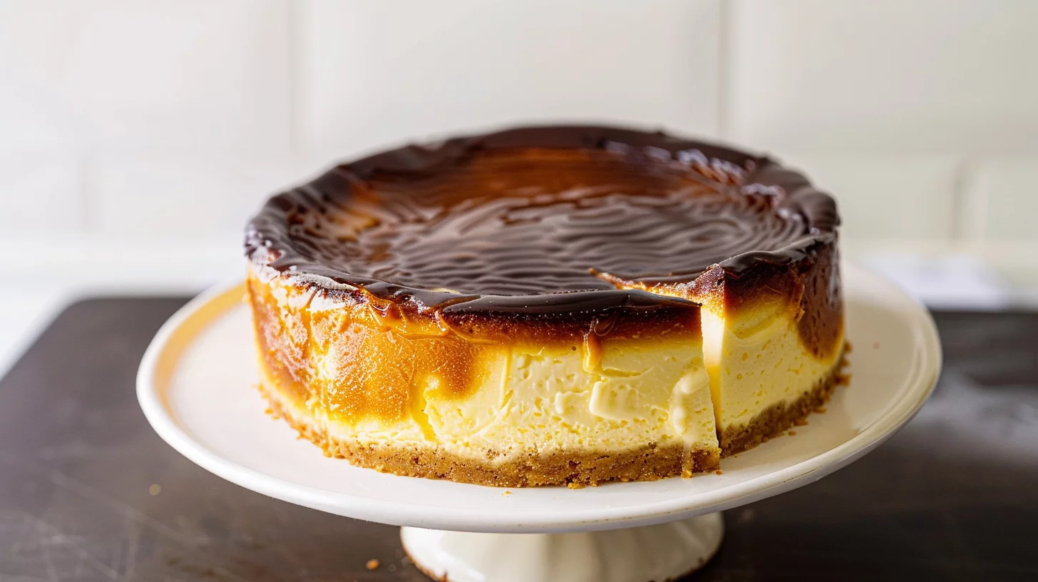 Air Fryer Basque Cheesecake Dessert