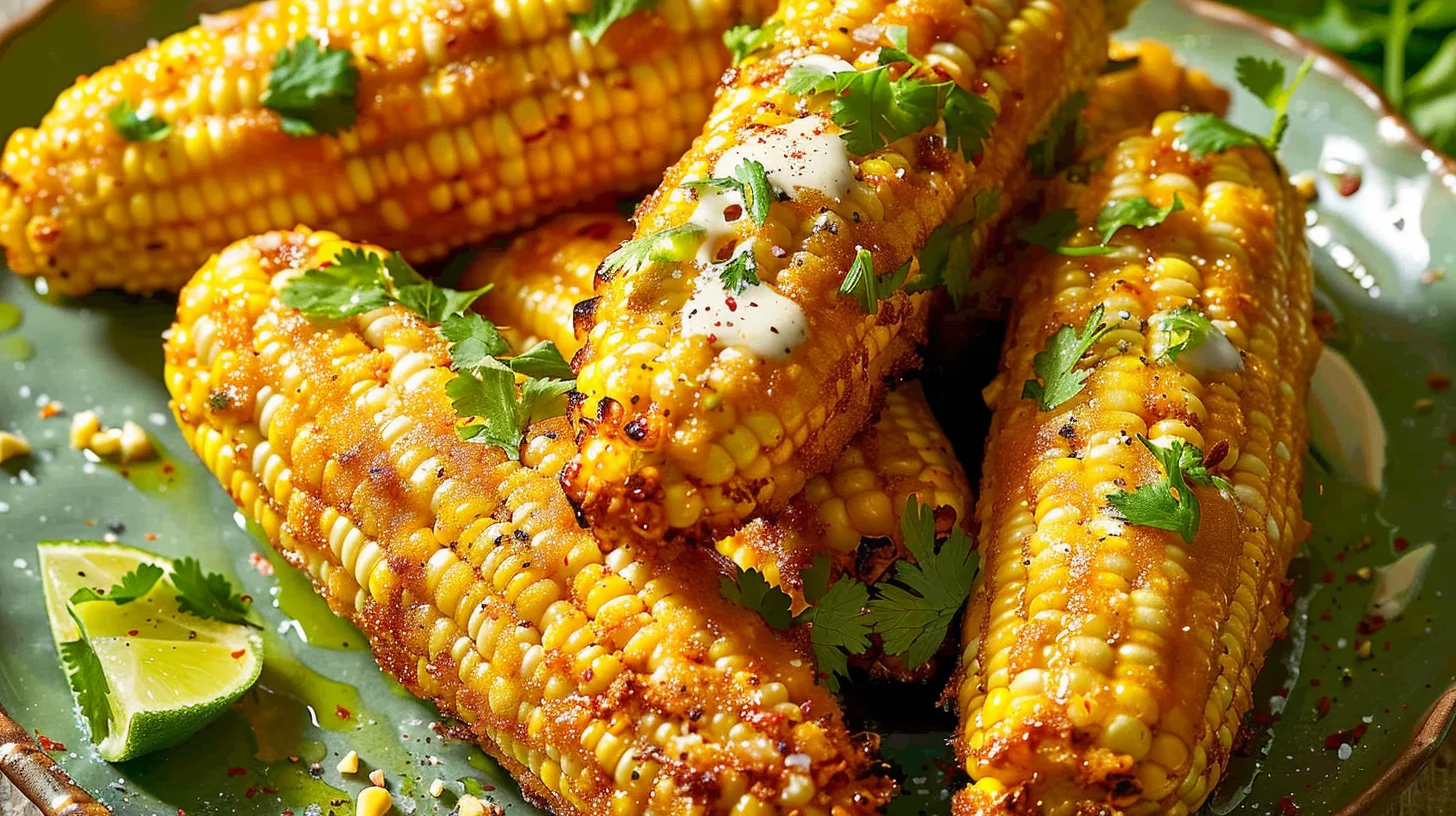 Air Fryer Corn On The Cob With Fish Sauce