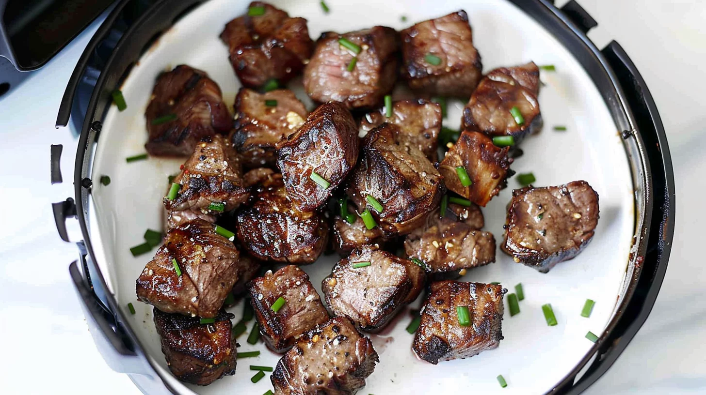 Air Fryer Garlic Butter Steak Bites