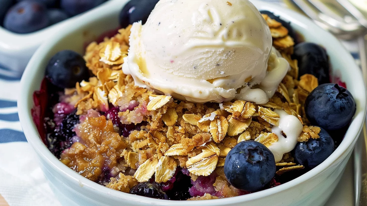 Air Fryer S'mores and Berry Crisp Dessert