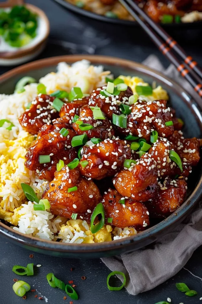 20 Minute Asian Air Fryer Sesame Chicken