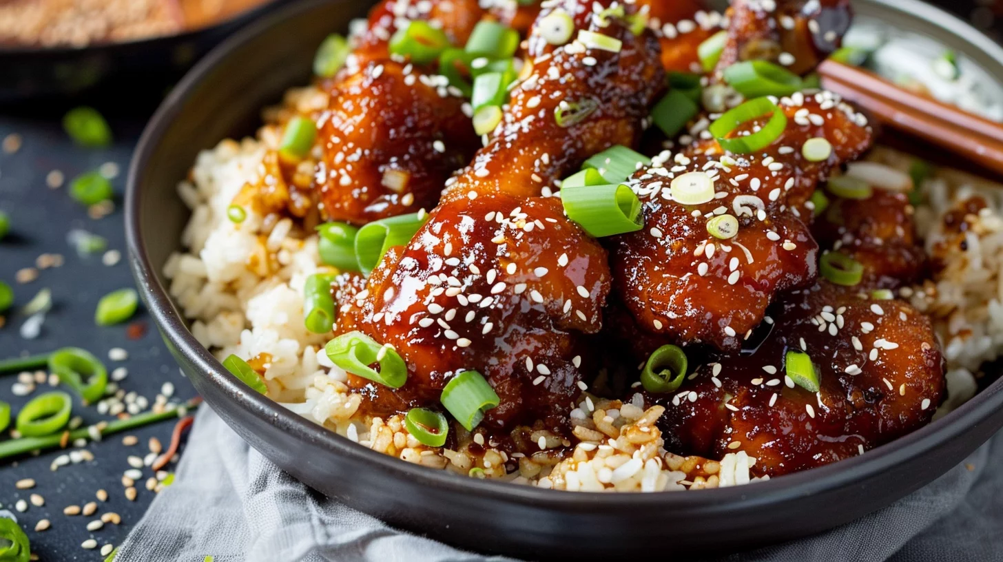 20 Minute Asian Air Fryer Sesame Chicken