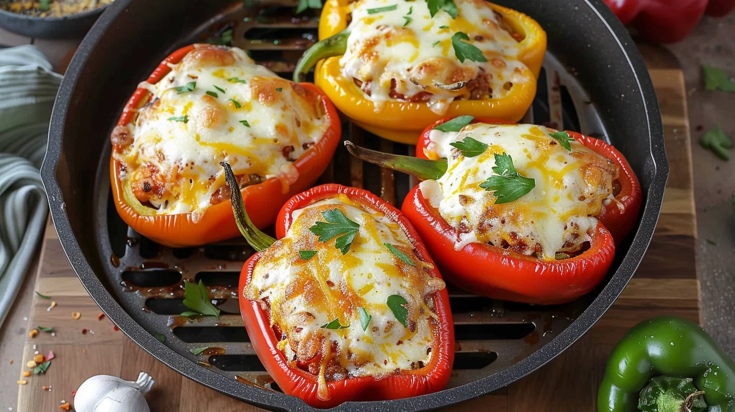 Air Fried Stuffed Peppers 6 Ways