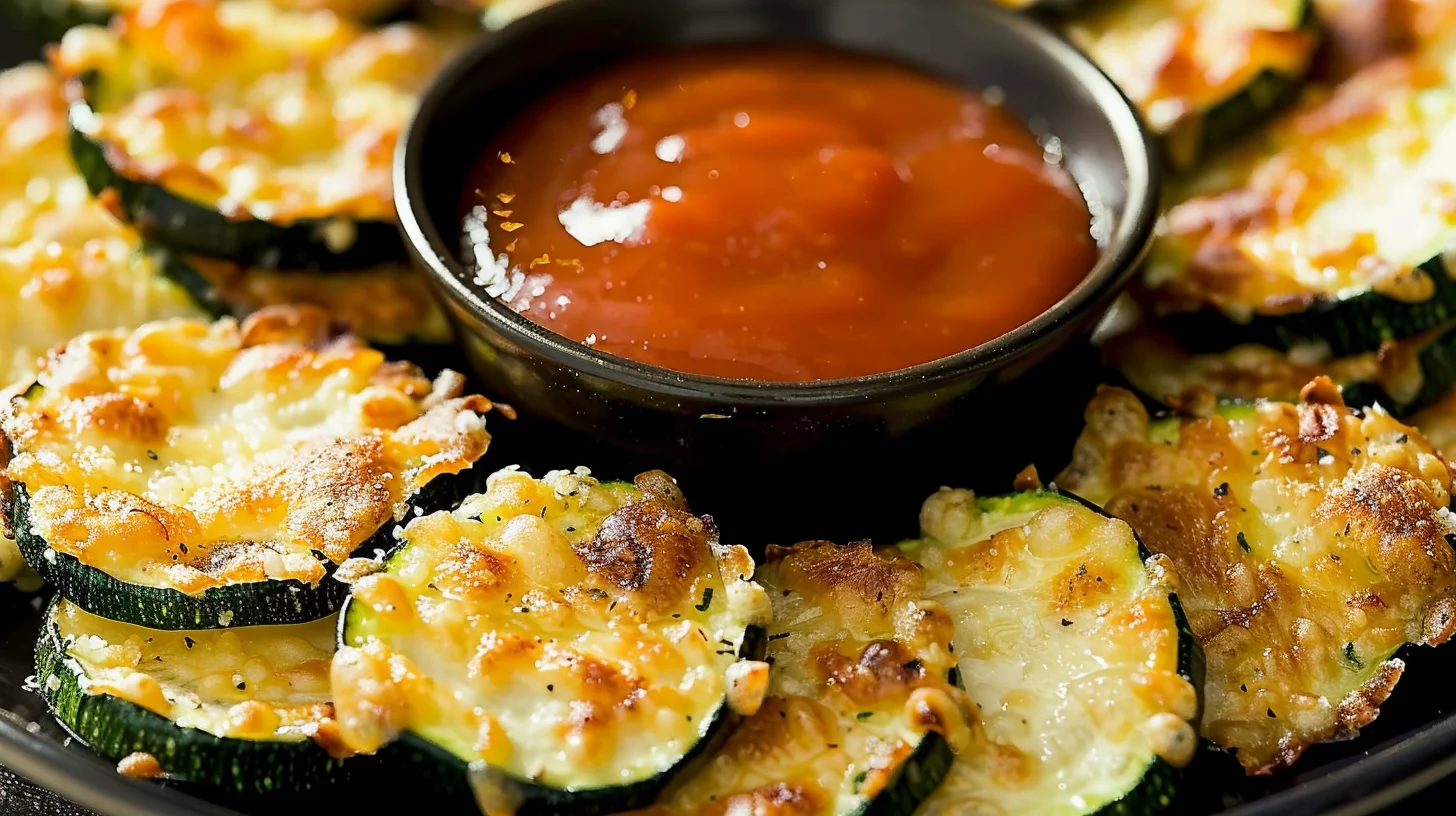 Air Fryer 2 Ingredient Parmesan Zucchini Crisps