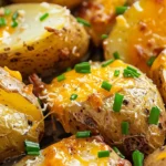 Air Fryer Baked Garlic Parmesan Yukon Gold Potatoes