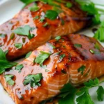 Air Fryer Balsamic Glazed Salmon