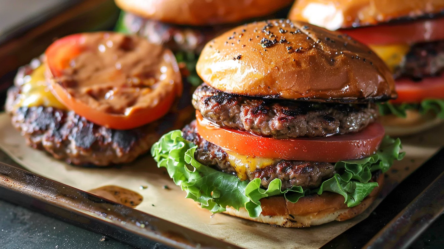 Air Fryer Burgers