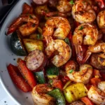 Air Fryer Cajun Shrimp Dinner