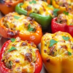 Air Fryer Cheesy Stuffed Peppers