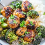Air Fryer Chicken Bites and Broccoli Casserole