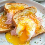 Air Fryer Egg Ham and Cheese Toast