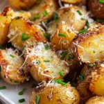 Air Fryer Garlic Parmesan Potatoes