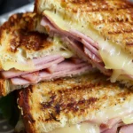 Air Fryer Grilled Ham and Cheese Sandwiches