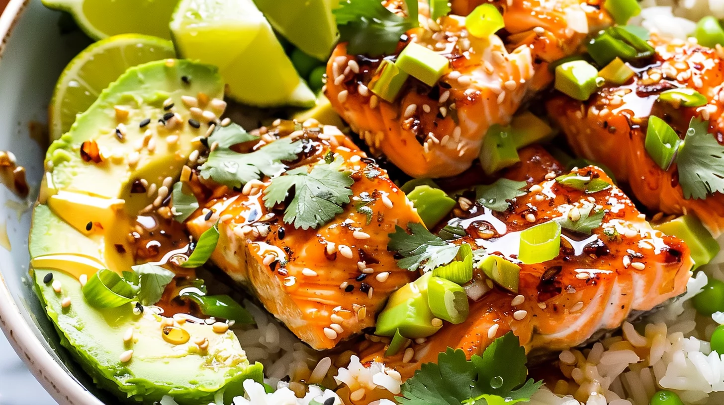 Air Fryer Honey Chili Salmon Bites