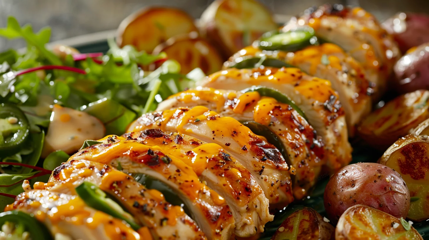 Air Fryer Jalapeno Popper Hasselback Chicken