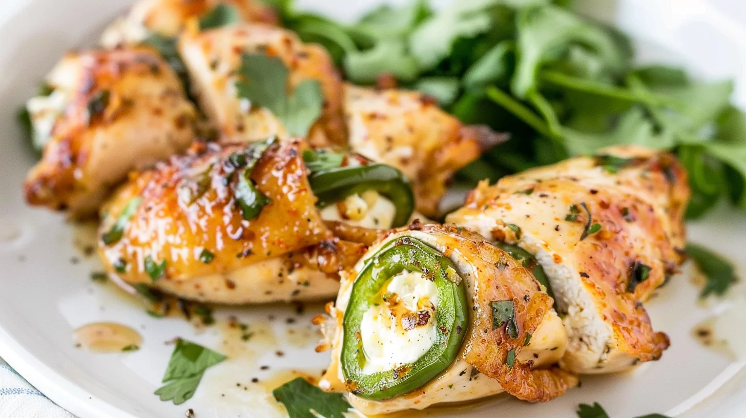 Air Fryer Jalapeño Popper Stuffed Chicken Breast Bliss