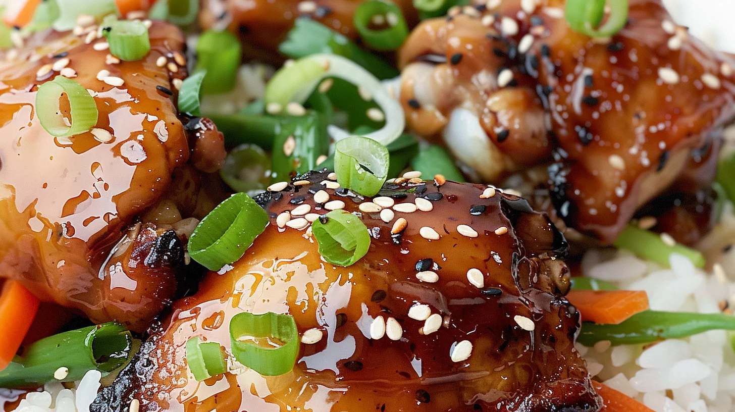Air Fryer Korean Soy Garlic Chicken Thighs