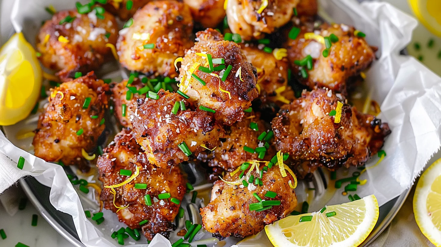 Air Fryer Lemon Chicken Bites Recipe