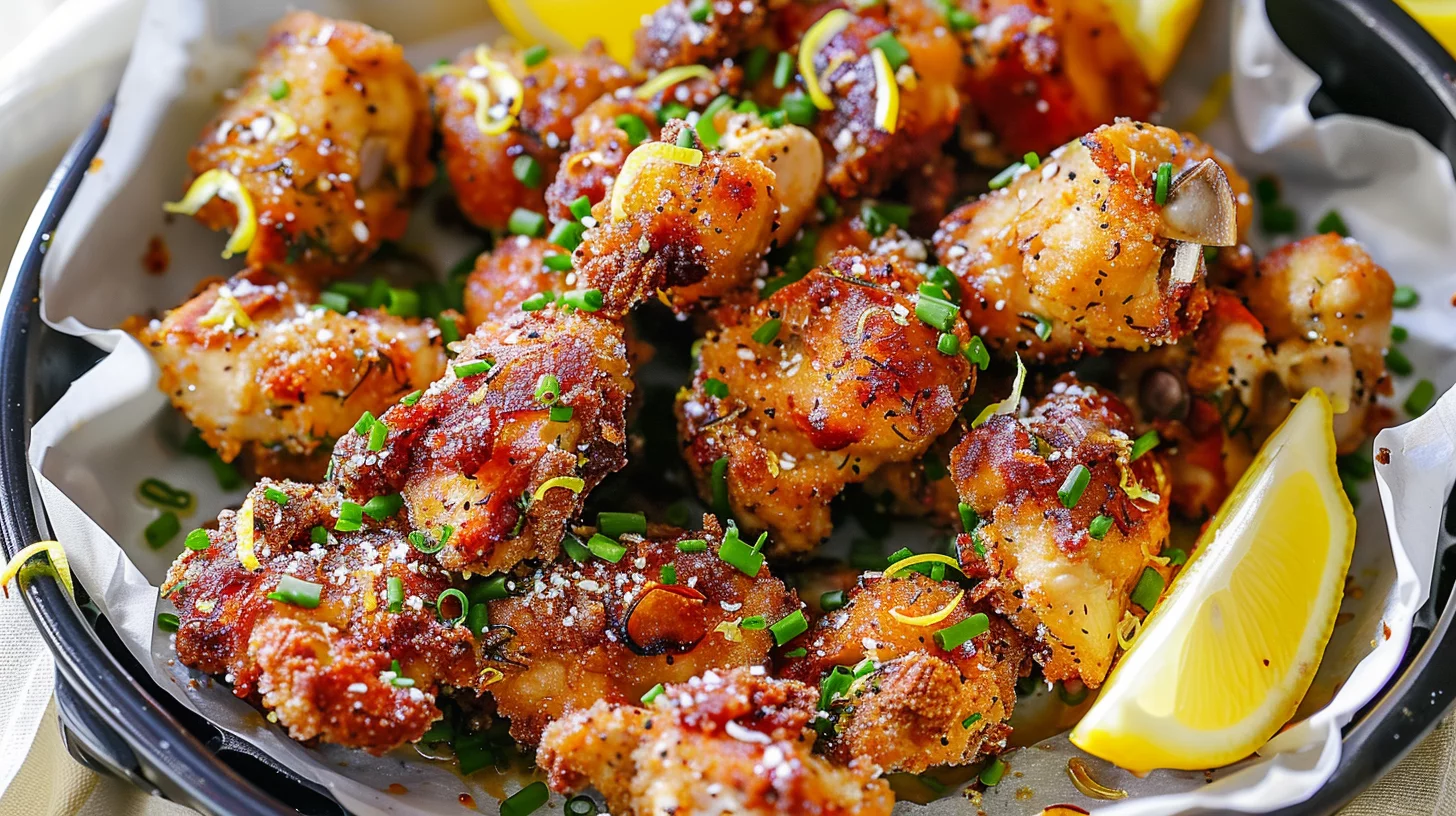 Air Fryer Lemon Chicken Bites