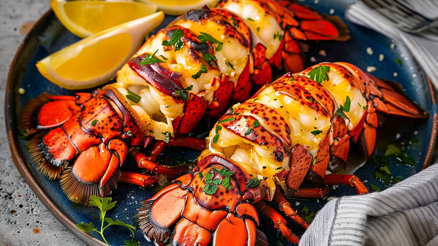 Air Fryer Lobster Tails With Garlicbutter