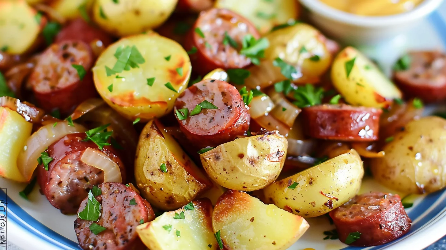 Air Fryer Potatoes and Sausage