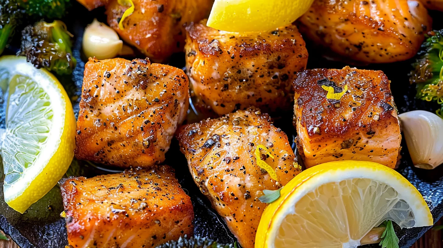 Air Fryer Salmon Bites