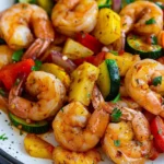 Air Fryer Shrimp and Vegetables