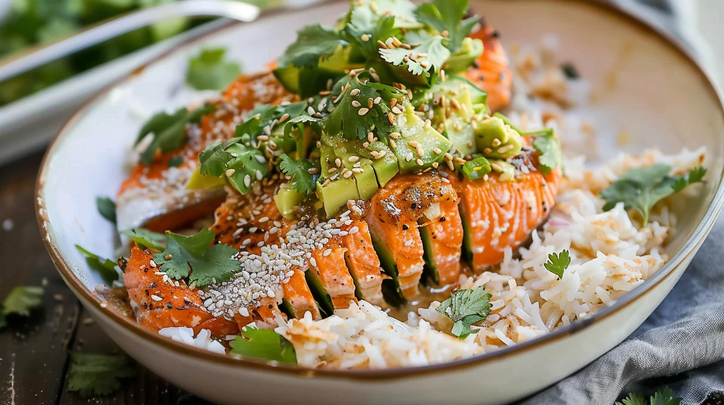Air Fryer Spicy Hasselback Salmon