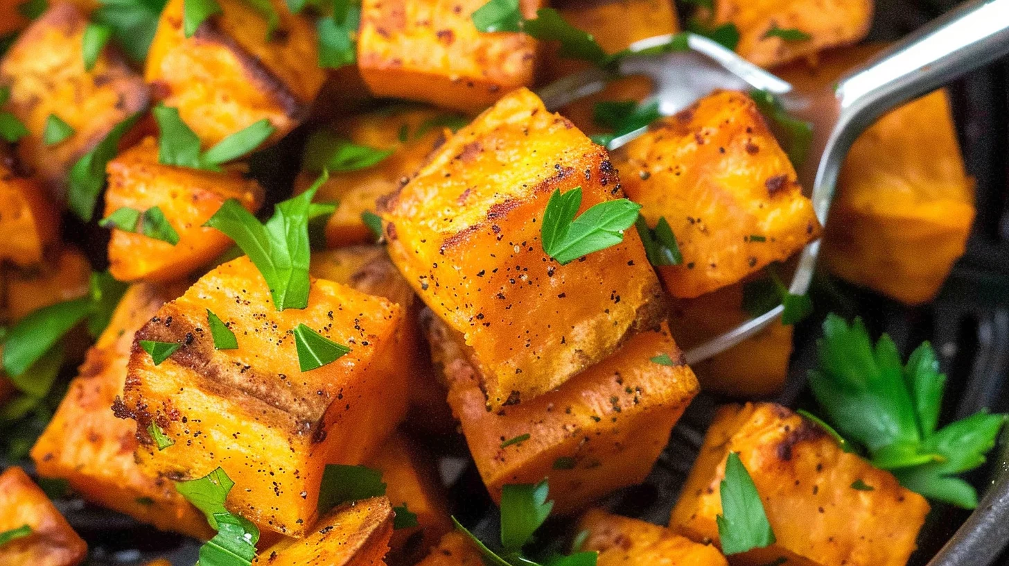 Air Fryer Sweet Potato Cubes