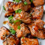 Air Fryer Teriyaki Salmon Bites