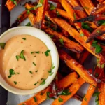 Baked Carrot Fries With Dip
