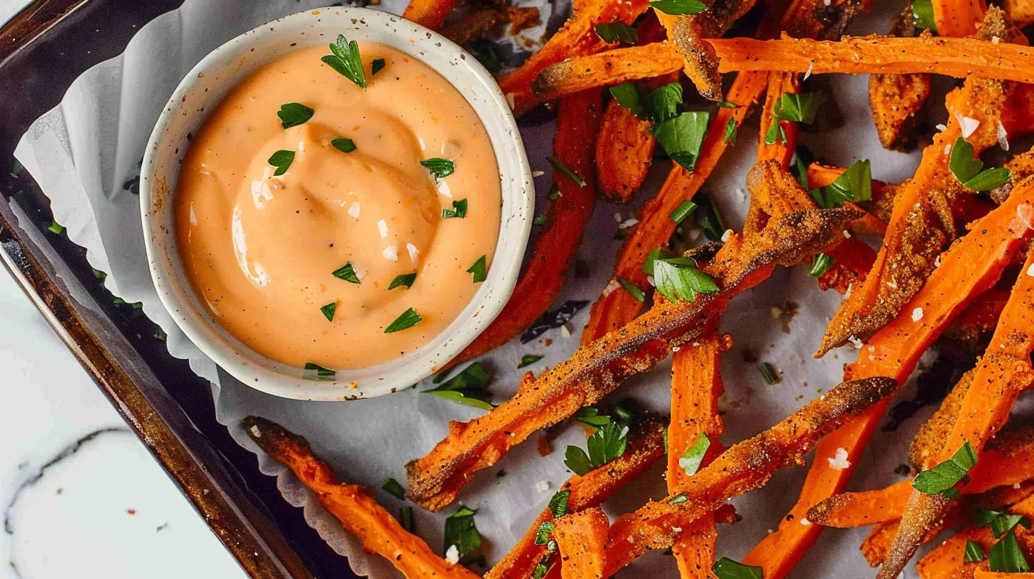 Baked Carrot Fries With Dip