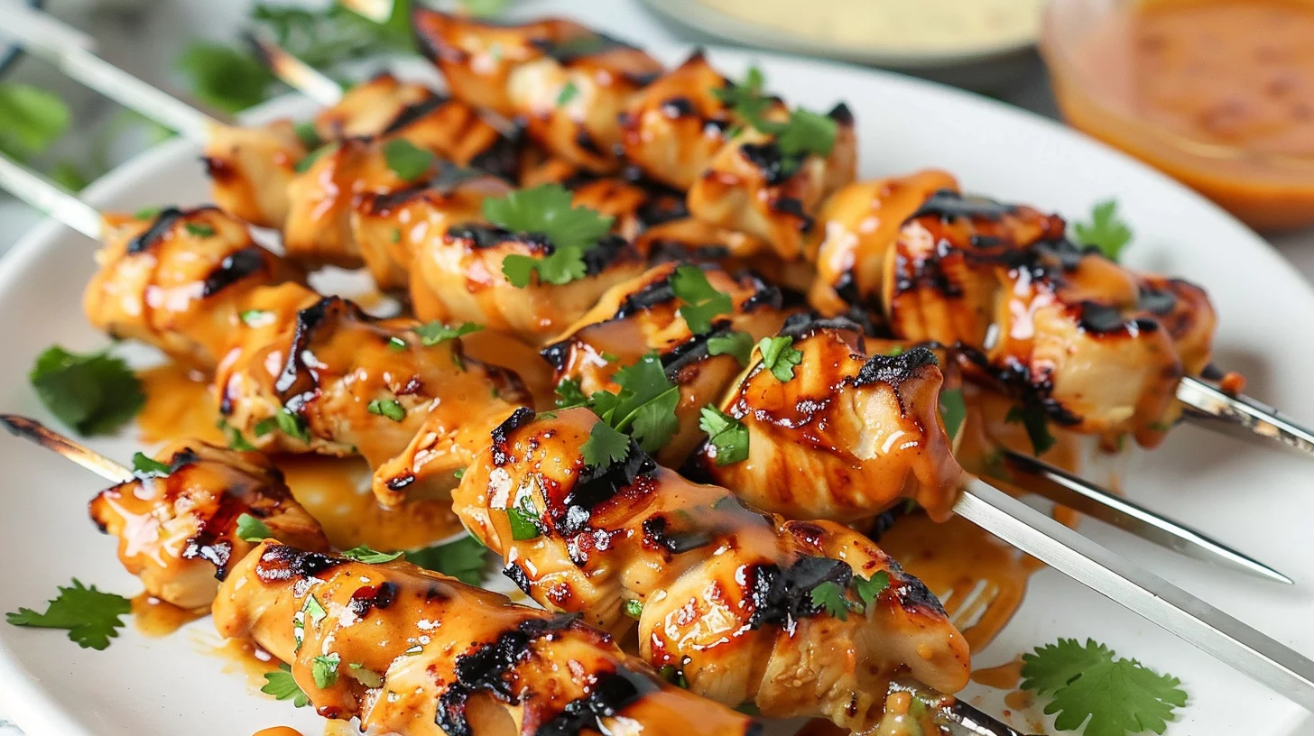 Bang Bang Chicken Skewers