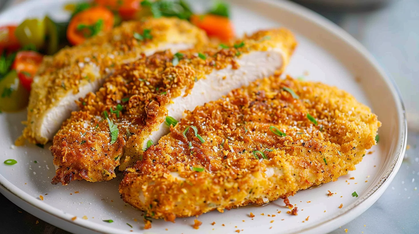 Crispy Air Fryer Breaded Chicken Breast 15 Minutes