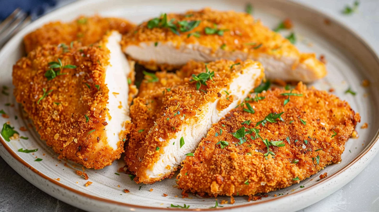 Crispy Air Fryer Breaded Chicken Breast