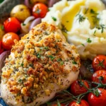 Crispy Garlic Herb Chicken Breast