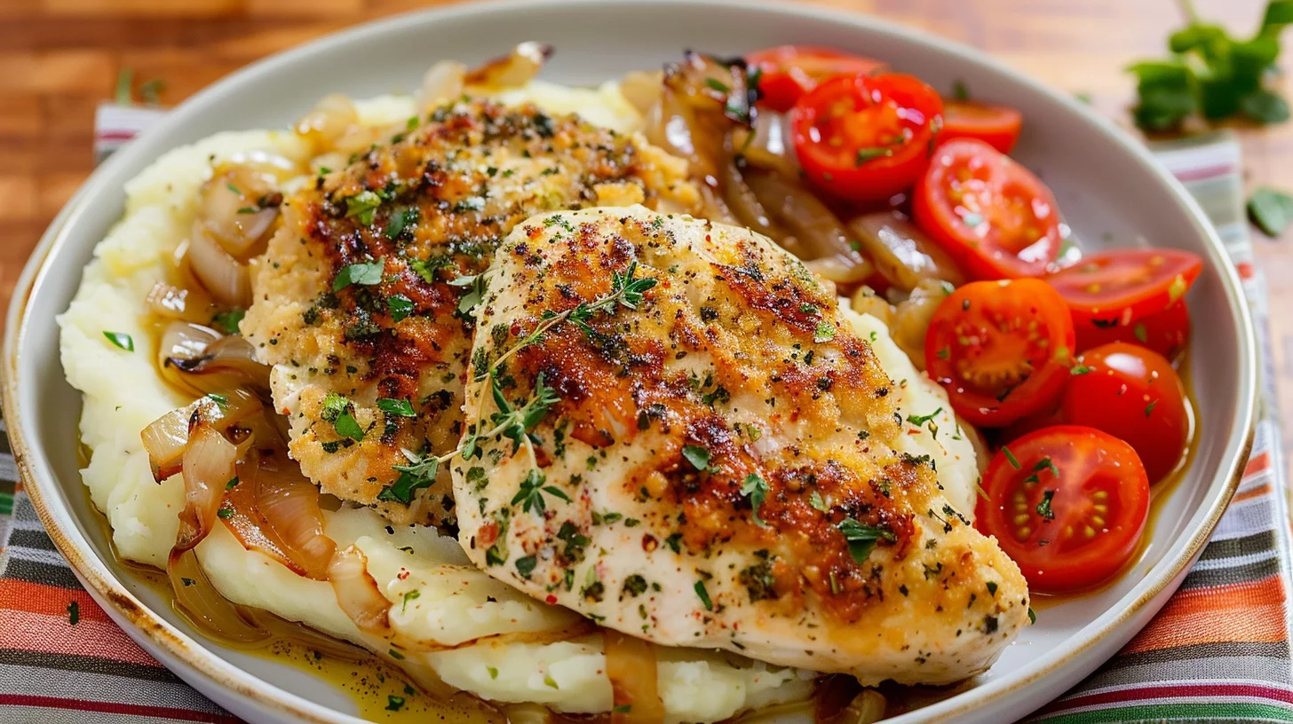 Crispy Garlic Herb Chicken Breast