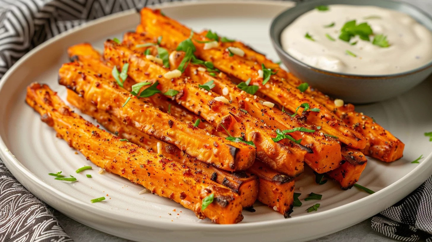 Crispy Healthy Air Fryer Sweet Potatoes Recipe