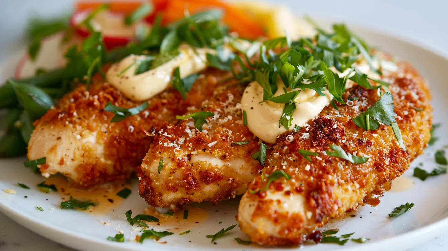 Crispy Mayo Parmesan Chicken Breast