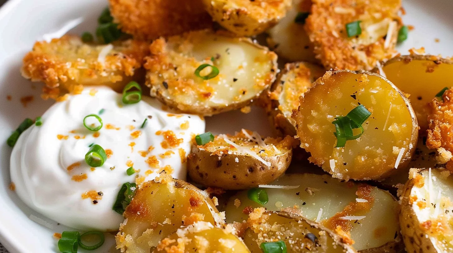 Crispy Parmesan Crusted Potatoes