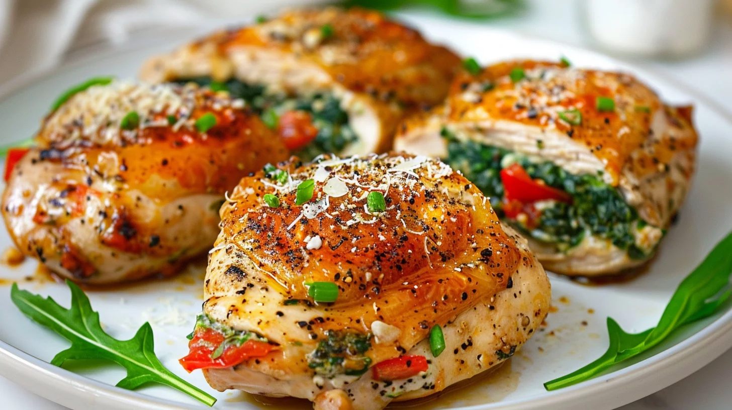 Easy Air Fryer Stuffed Chicken Breasts