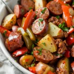 Flavor Packed Sausage and Potato Air Fryer Dish