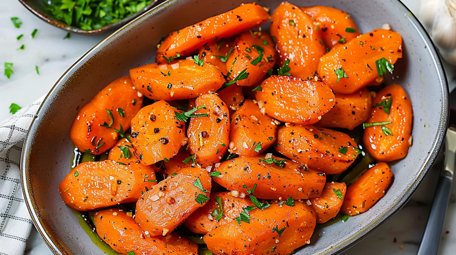 Garlic Onion Air Fryer Carrots