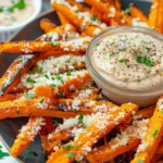 Garlic Parmesan Air Fryer Carrot Fries