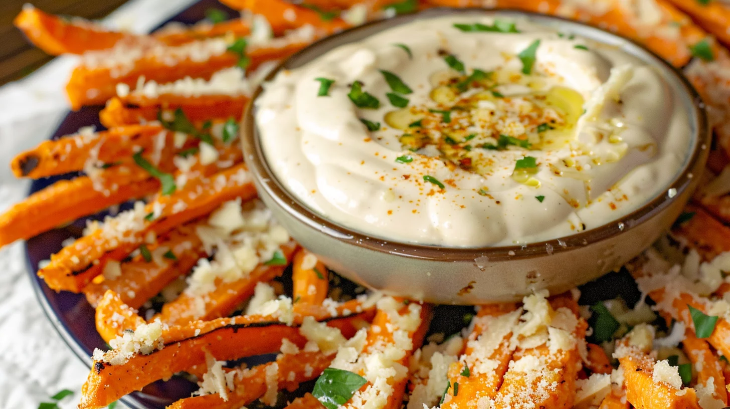 Garlic Parmesan Air Fryer Carrot Fries