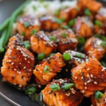 Ginger Glazed Salmon Bites Air Fryer