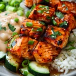 Hot Honey Salmon Bites Air Fryer