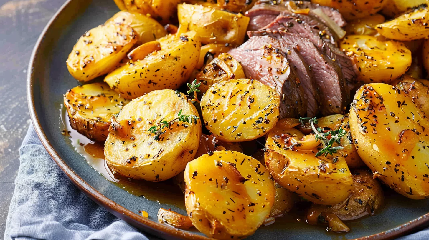 Instant Pot Garlic Roasted Melting Potatoes