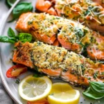Parmesan Basil Air Fryer Salmon