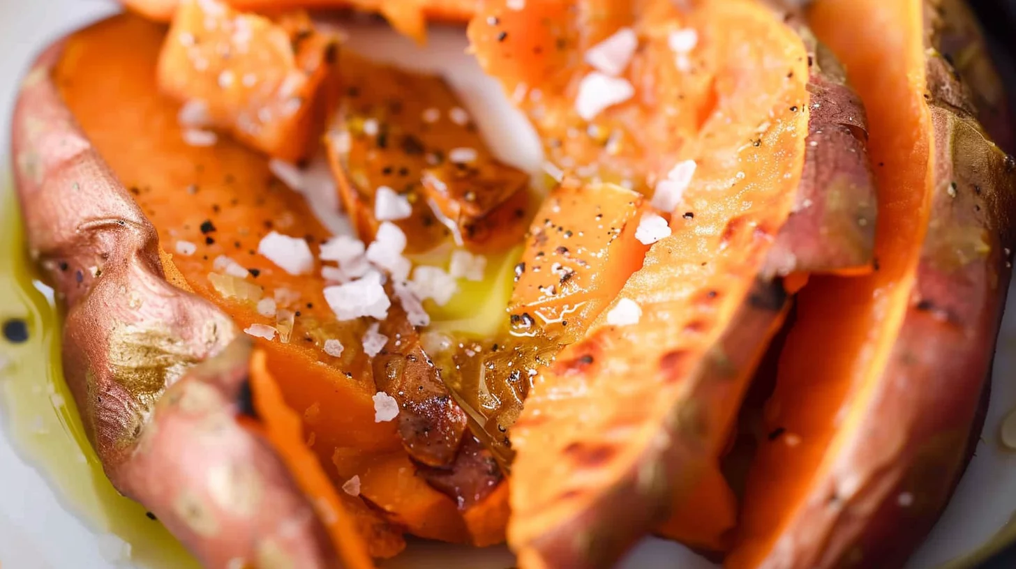 Perfect Air Fryer Baked Sweet Potatoes